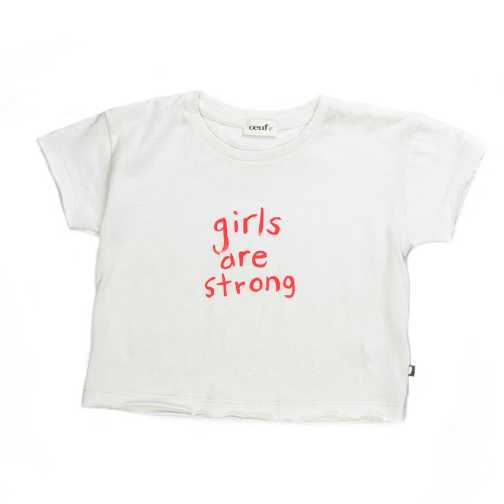 Oeuf NYC "Girls Are Strong" Tee